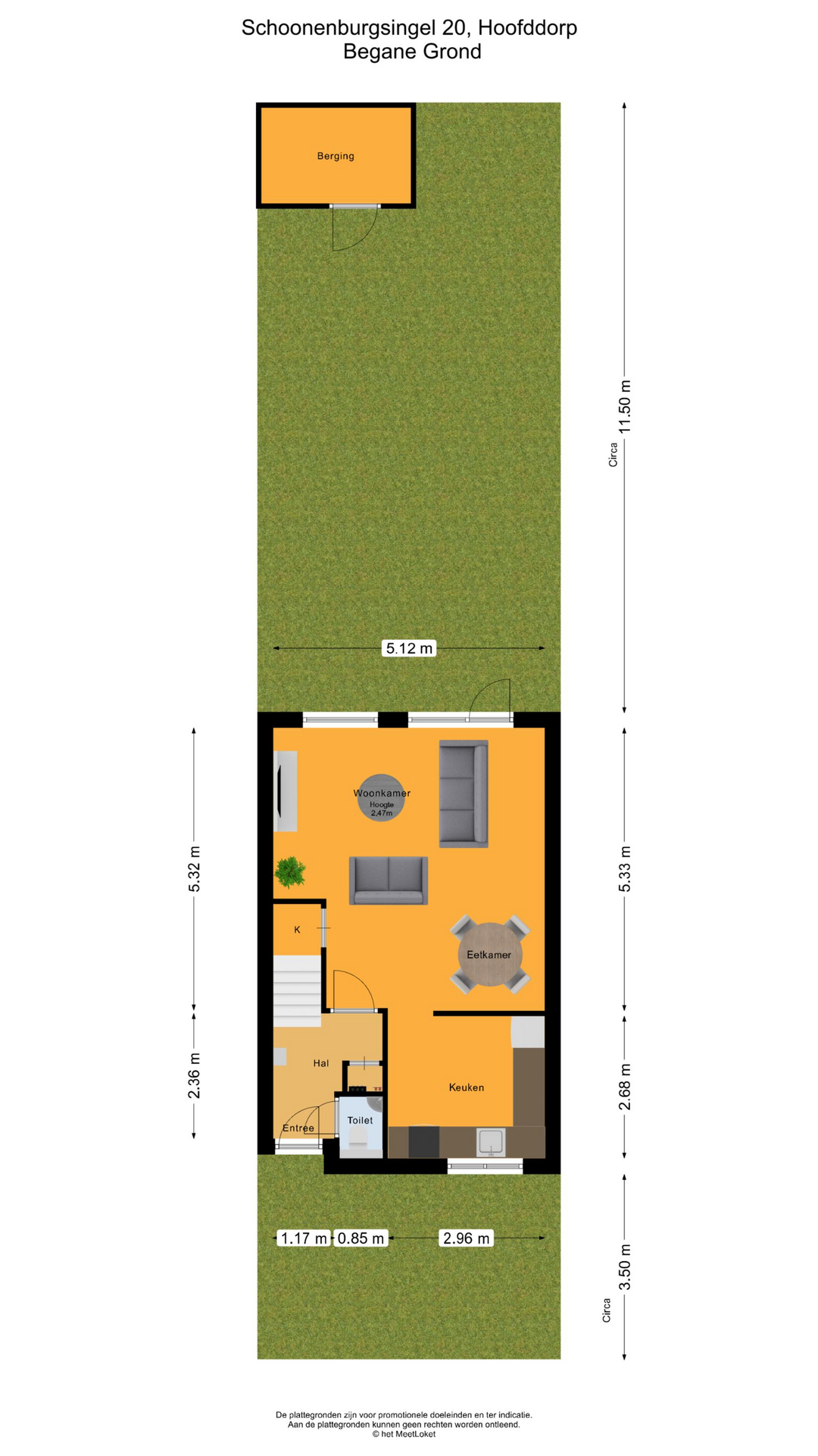 Schoonenburgsingel 20 , 2135 GB Hoofddorp map